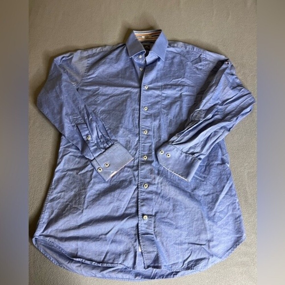 Petter Millar Men’s Button Down Shirt 100% Cotton Long Sleeve Sz.M